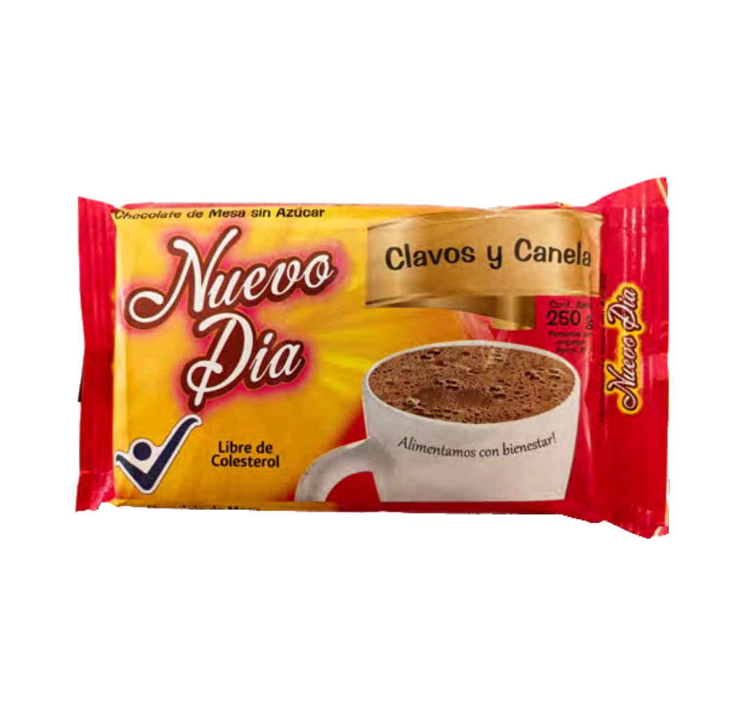 Chocolate Nuevo Día Clavos y Canela 250 gramos - Imagen 1