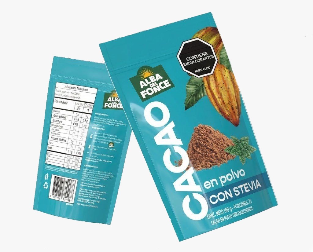 Cacao En Polvo Con Stevia 100 Gramos - Imagen 1